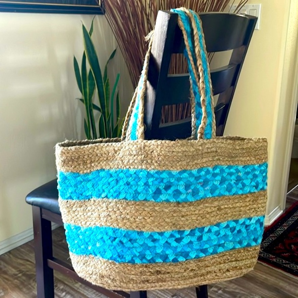 Large Braided Jute Gap Tote